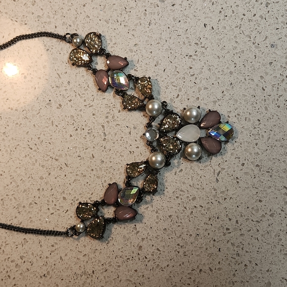 Purple NWOT Fashion Statement Necklace - Picture 1 of 7